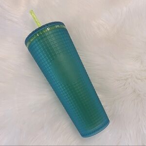 Starbucks 2022 Jelly Green Grid Tumbler